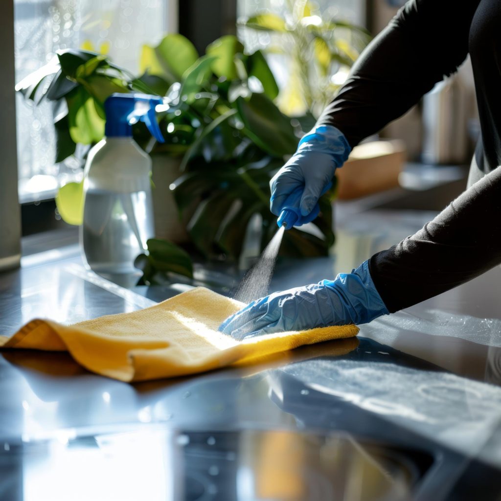 Shops and restaurants cleaning